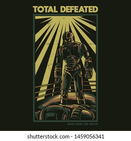 Total Defeated Fighter Series Illustration