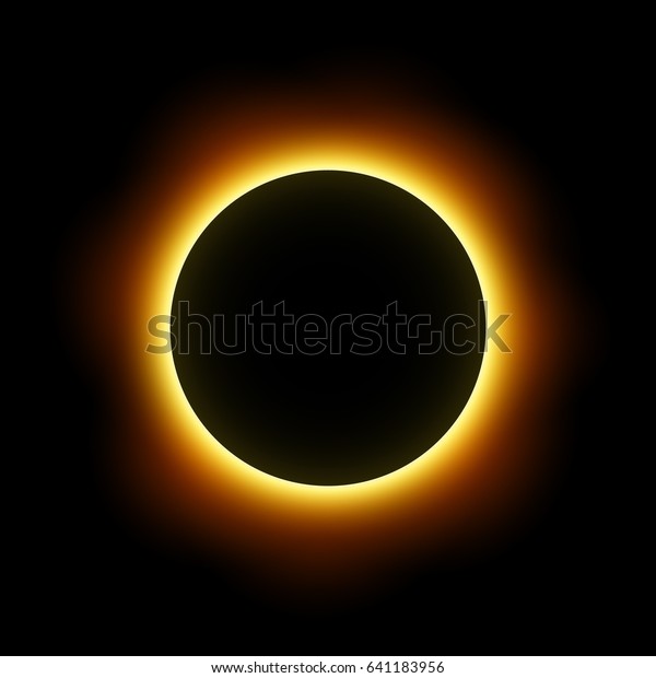 Total eclipse of the sun .\
Vector .