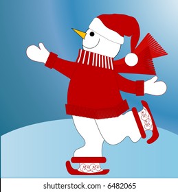total happiness snowman skating