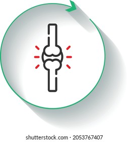 Total Hip Replacement icon vector design