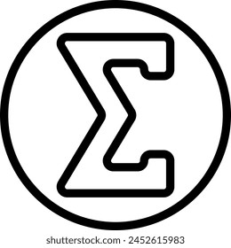 Vector de ilustración de icono de línea total