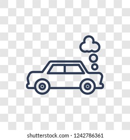 total loss icon. Trendy linear total loss logo concept on transparent background from Insurance collection