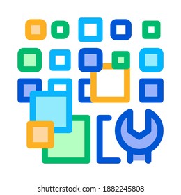 total particle removal icon vector. total particle removal sign. color symbol illustration
