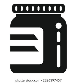 Total product icon simple vector. Protein food. Meal diet