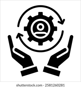 Total Quality Management Icon Element For Design
