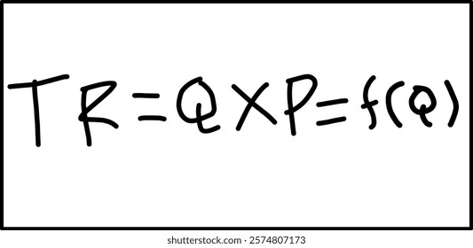 total revenue formula in economic mathematics