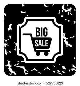 Total sale icon. Grunge illustration of total sale vector icon for web