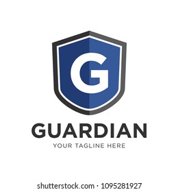 Total Security company logo ready to use. Abstract symbol of security. Shield logo. Shield icon.