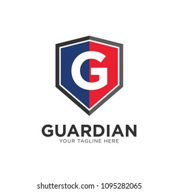 Total Security company logo ready to use. Abstract symbol of security. Shield logo. Shield icon.