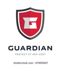 Total Security company logo ready to use. Abstract symbol of security. Shield logo. Shield icon.