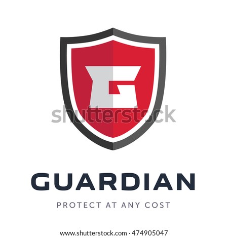 Total Security company logo ready to use. Abstract symbol of security. Shield logo. Shield icon.