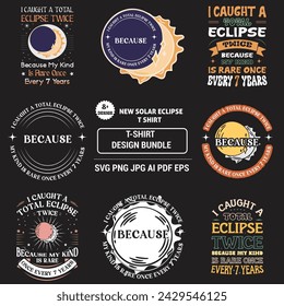 Total Solar Eclipse April 8th 2024 Astronomy Mans and Womens T-Shirt design 