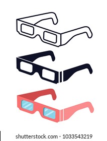 Total Solar eclipse glasses. safely view the solar eclipse.Protective glasses vector set.
