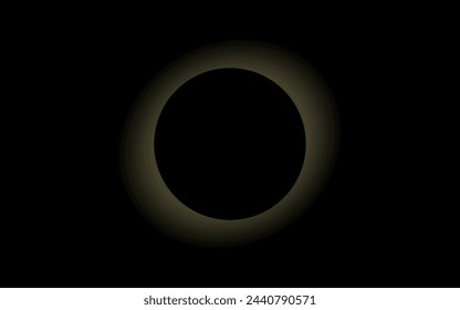 Total solar eclipse in Texas vector illustration, solar eclipse, 8th April 2024