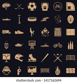 Totality icons set. Simple set of 36 totality vector icons for web for any design