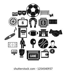 Totalizer icons set. Simple set of 25 totalizer vector icons for web isolated on white background