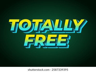 Totally free. Text effect design for social media or marketplace ads