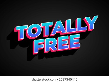 Totally free. Text effect design for social media or marketplace ads