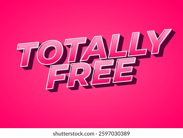 Totally free. Text effect design for promotion product, for digital or print ads