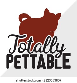 Totally Pettable printable vector illustration