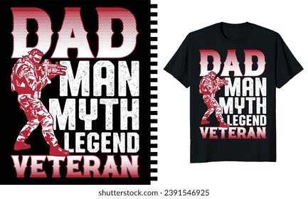Totally unique, attractive veteran t-shirt design. A bit of grunge effect is used in these designs which makes the designs more attractive.