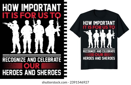 Totally unique, attractive veteran t-shirt design. A bit of grunge effect is used in these designs which makes the designs more attractive.