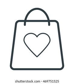 Tote Bag Colored Vector Icon