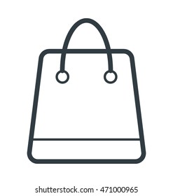 Tote Bag Colored Vector Icon