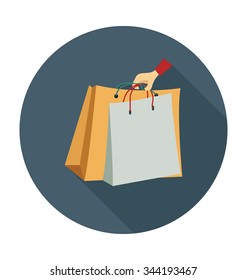 
Tote Bag Colored Vector Illustration
