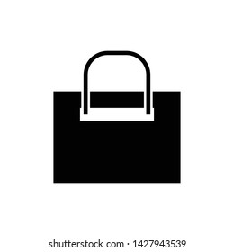 Tote Bag Flat Vector Filled Icon Illustration Eps10