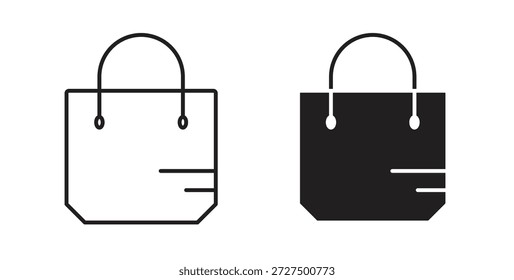 Tote Tasche Symbol, einzelne Vektorgrafik. Vektorpiktogramm für Web und App