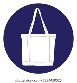 Tote bag icon vector illustration design