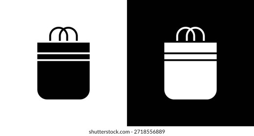 Tote bag icon vector illustration - high quality black style vector icons