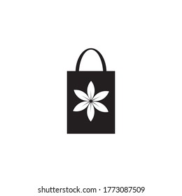 tote bag illustration logo vector