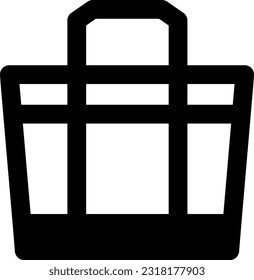 Tote bag isolated vector illustration.