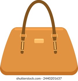 Tote bag. Leather fashionable accessory in classic style