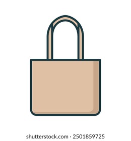 tote bag merchandise vector illustration template design