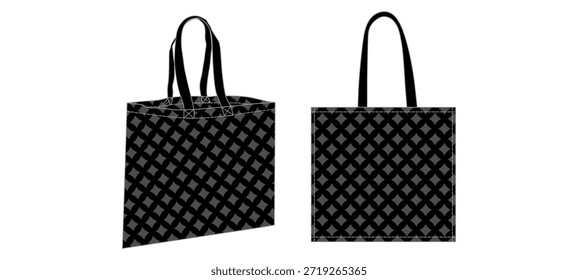 Tote Bag Mockup Template Vector
