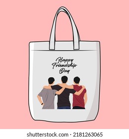 Tote bag model design, for world friendship day mercandise