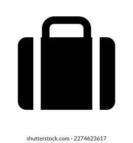 Tote bag silhouette icon. Vector.