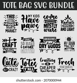 Tote Bag SVG Bundle.Tote Bag  T-shirt Design SVG Bundle.