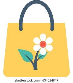 Tote Bag Vector Icon 