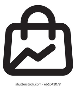 Tote Bag Vector Icon