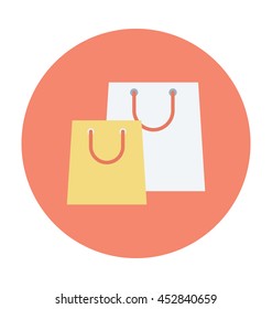 Tote Bags Colored Vector Icon
