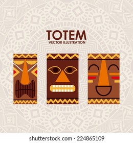 totem graphic design , vector illustration