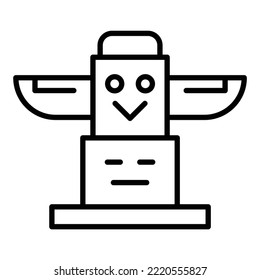Totem icon vector image. Can also be used for web apps, mobile apps and print media.