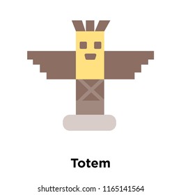 Totem icon vector isolated on white background, Totem transparent sign , historical stone age symbols