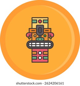 Design de ícone de vetor de Linha de Totem