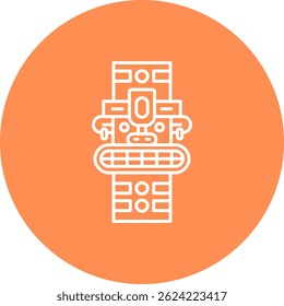 Design de ícone de vetor de Linha de Totem