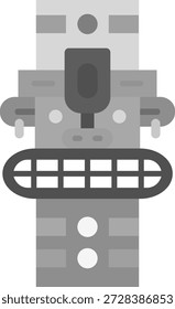 Totem Linie Vektor Icon Design